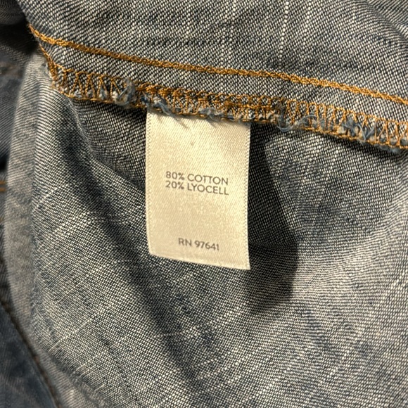 Women's J. Jill Denim Button Down Shirt Dress‎ Size Small - Picture 4 of 5